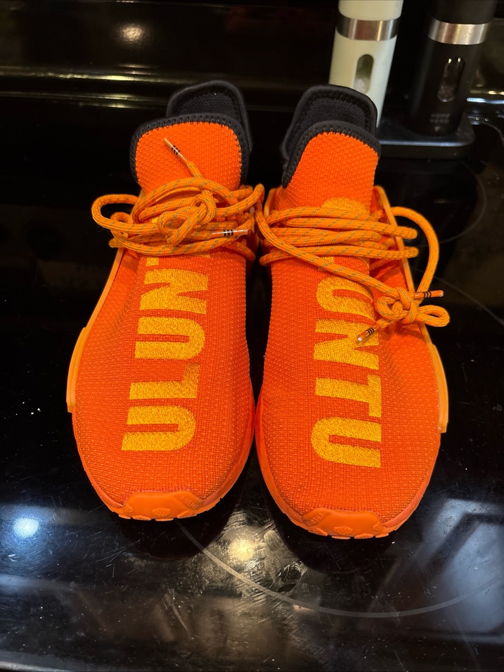 Adidas NMD Hu Pharrell Williams Bright Orange GY0095 Men’s Size 8 Shoes